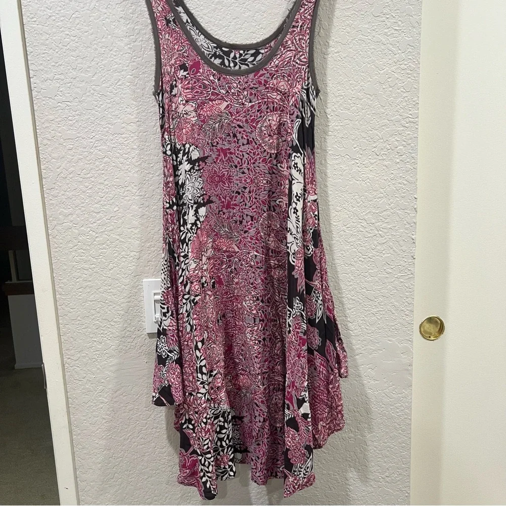 Free People Oversized Floral Bohemian Slip Dress Y2K Size XS